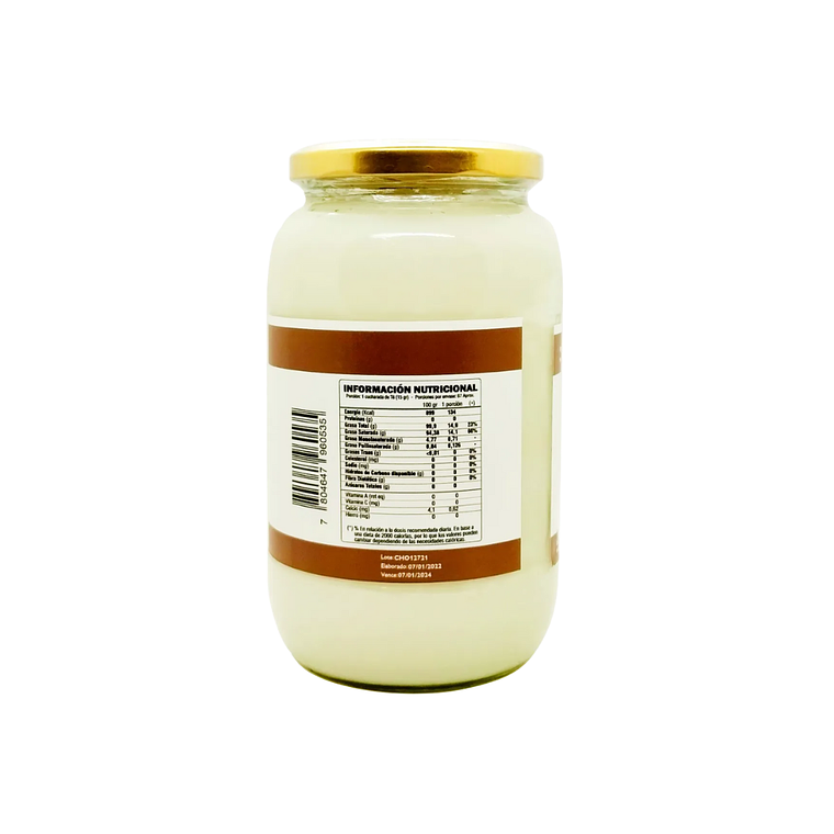 Aceite de Coco Organico con olor Litro Be organic 2