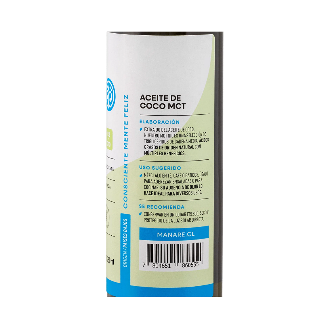 Aceite de Coco Organico MCT 250ml Manare 2