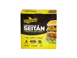 Hamburguesa de Seitan Vegusta 4 unid