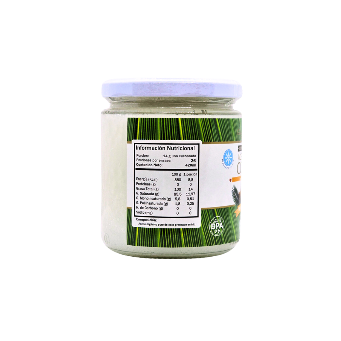 Aceite de Coco Organico sin olor 250 ml Green Medical 2