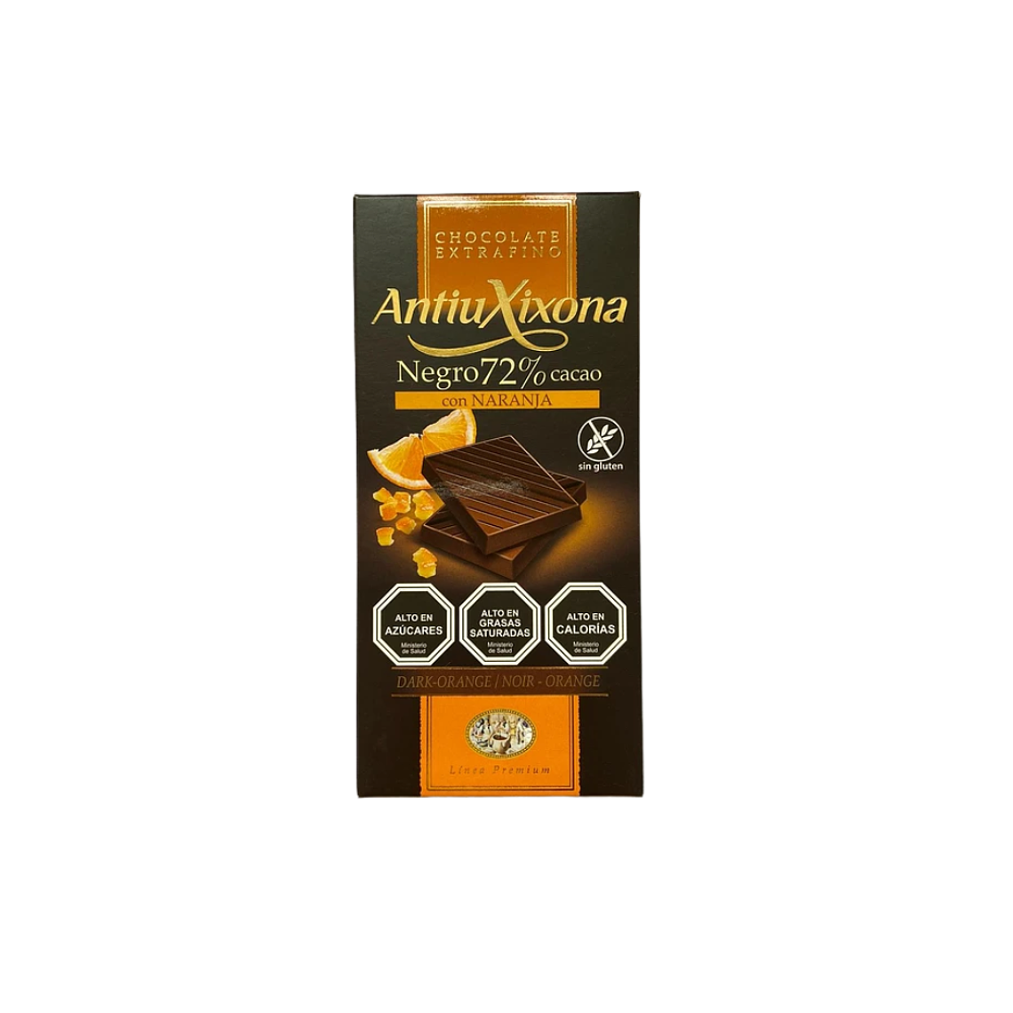 Chocolate naranja 72% Xixona 1