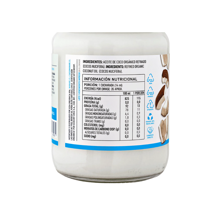 Aceite de Coco Organico sin olor 500 ml Manare 2