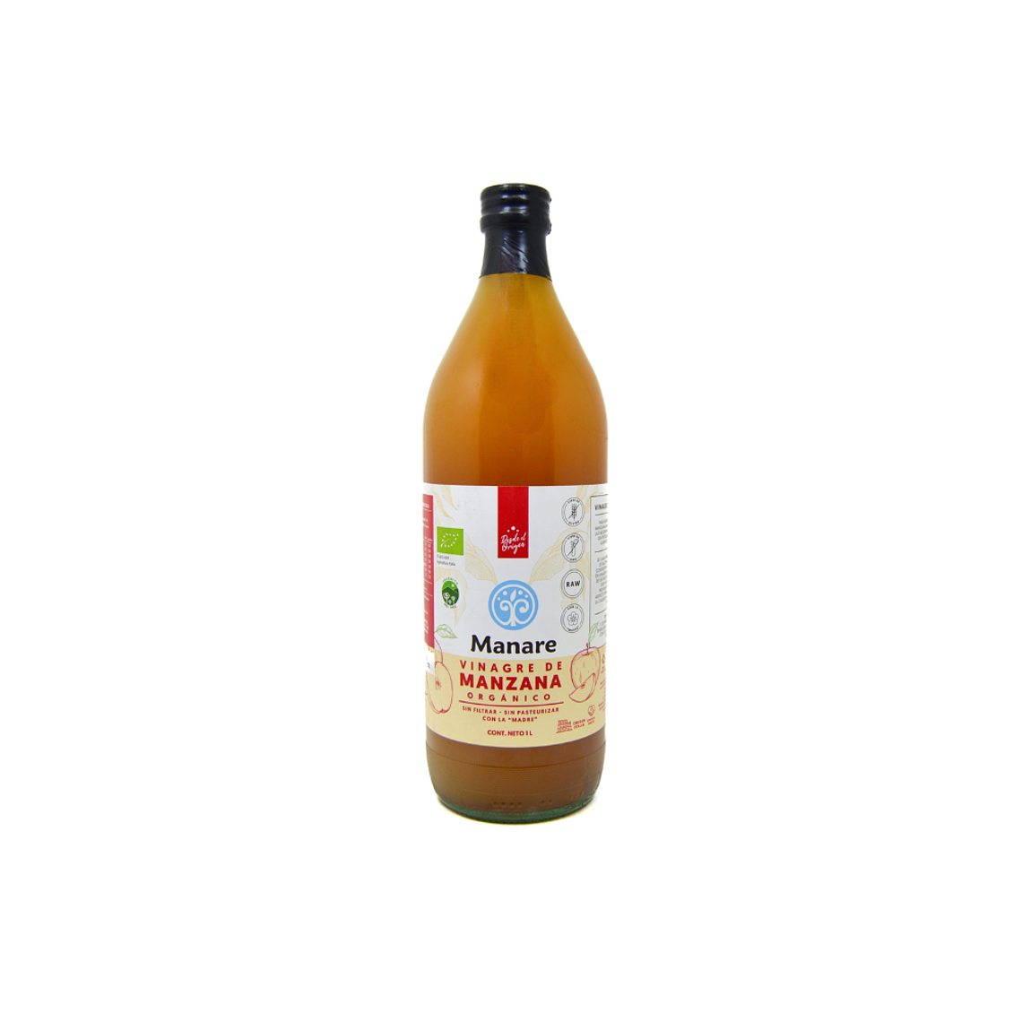 Vinagre de Manzana Organico Litro - Manare 1