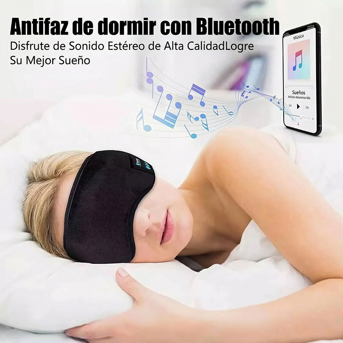 Antifaz Auricular Bluetooth para Dormir 2