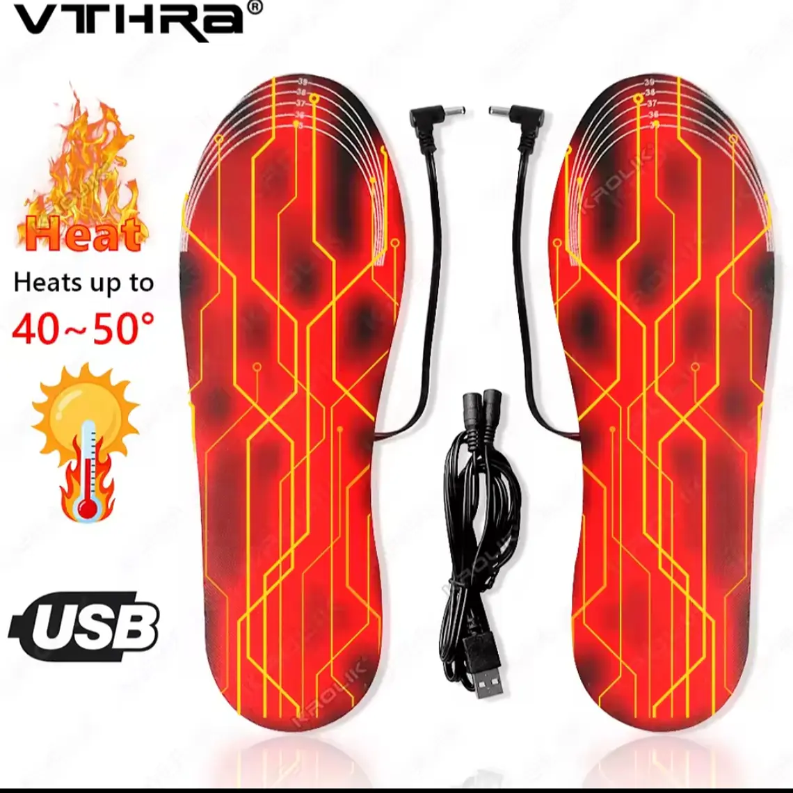 Plantillas Térmicas USB Calefaccionadas VTHRA – Calor Ajustable para Invierno 2