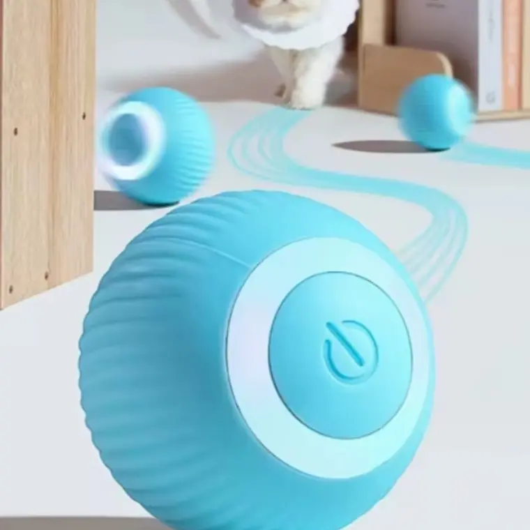 Bola Interactiva Inteligente Recargable para Mascotas (Perros y Gatos) 1