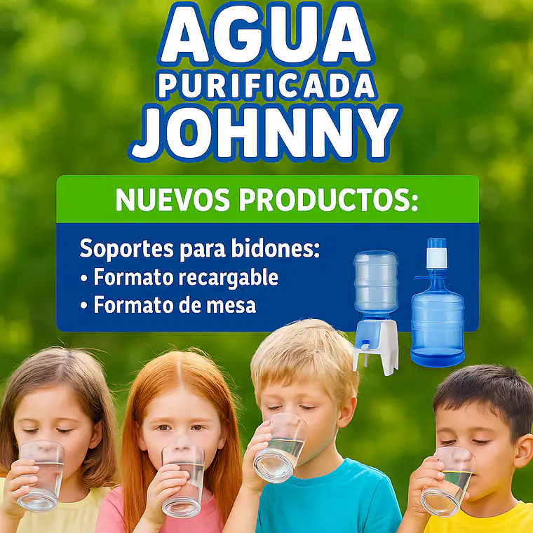 AGUA JHONNY.  LA PUREZA QUE TU FAMILIA MERECE 7