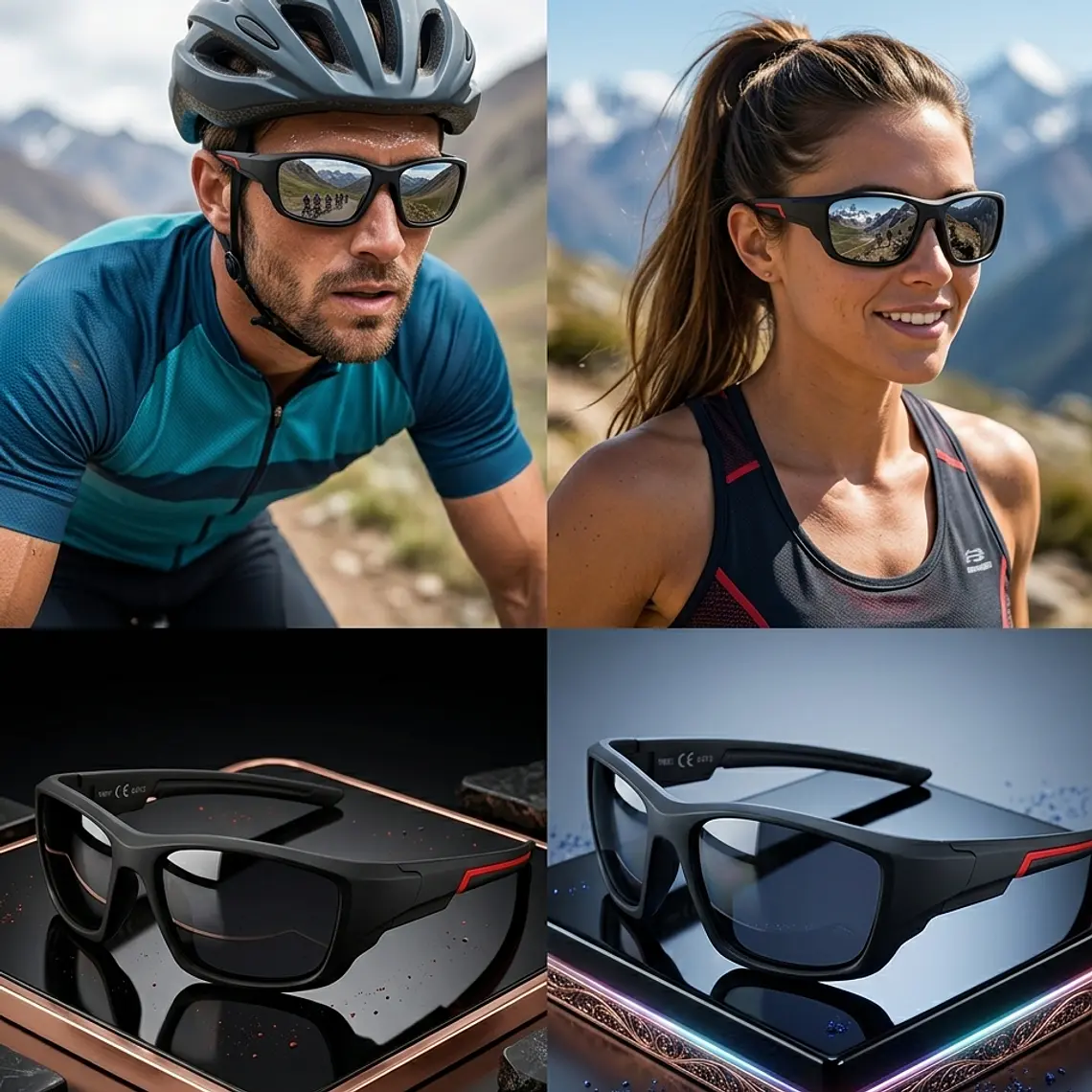 Lentes de Sol Espejados Deportivos 3