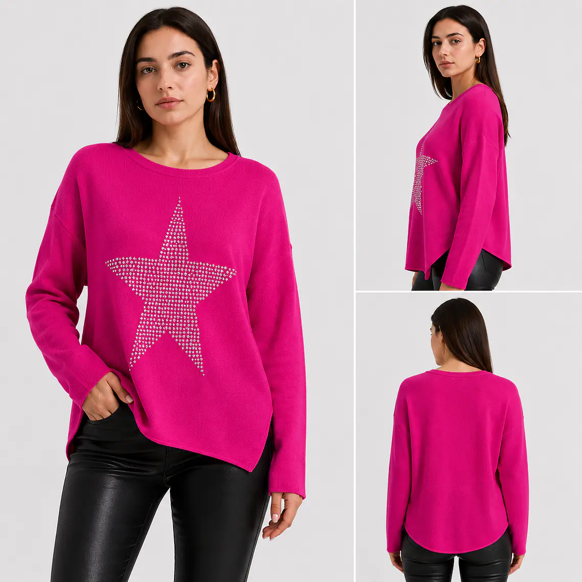 Maxisweater Oversize Estrella Brillante 2