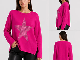 Maxisweater Oversize Estrella Brillante