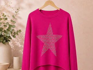 Maxisweater Oversize Estrella Brillante