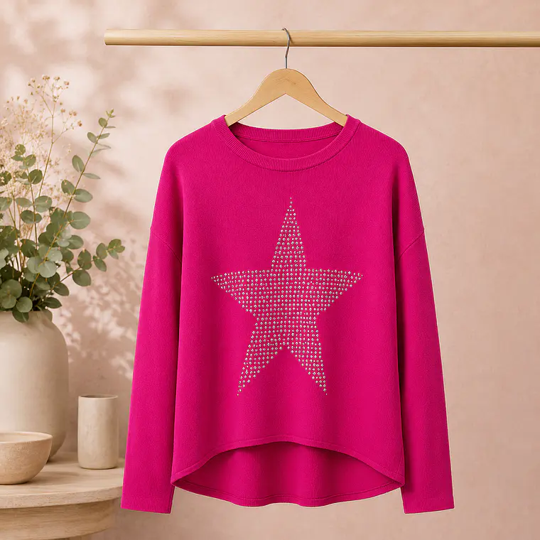 Maxisweater Oversize Estrella Brillante 1