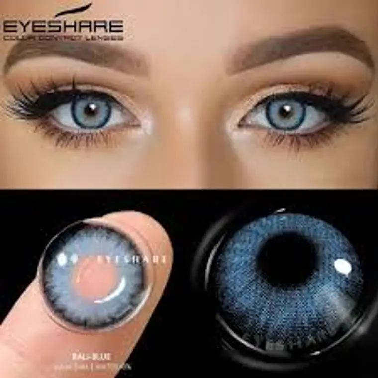 LENTES DE CONTACTO DE COLOR NATURALES !!AZULES 1