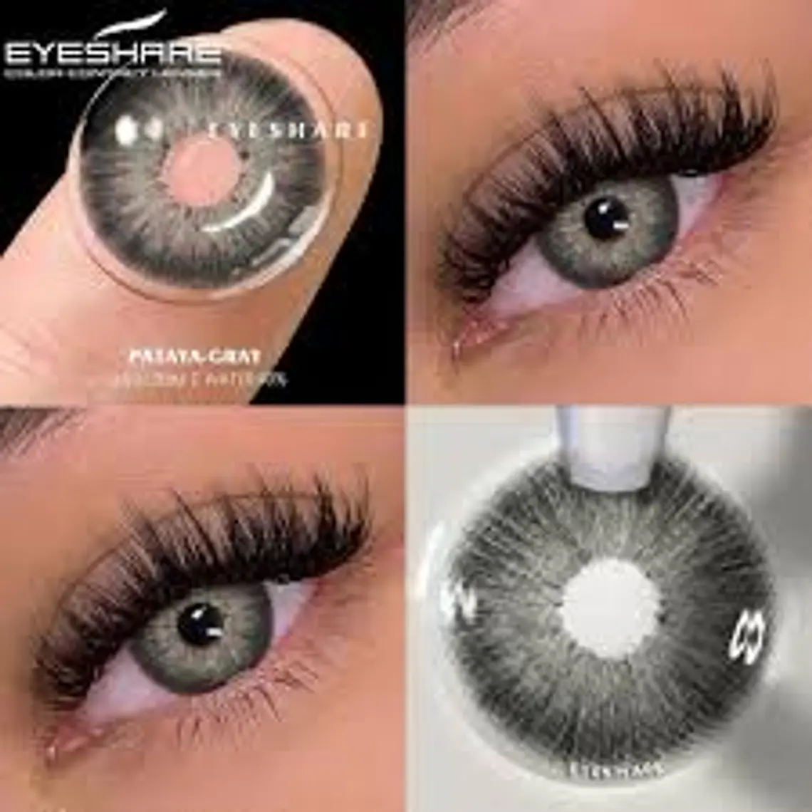 LENTES DE CONTACTO DE COLOR NATURALES !!GRISES 3