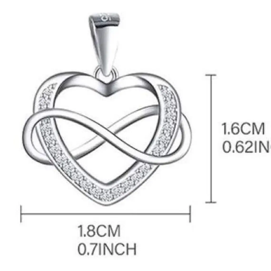  COLLAR CORAZON DE PLATA 925, UN DETALLE ELEGANTE Y PERFECTO PARA REGALAR 1