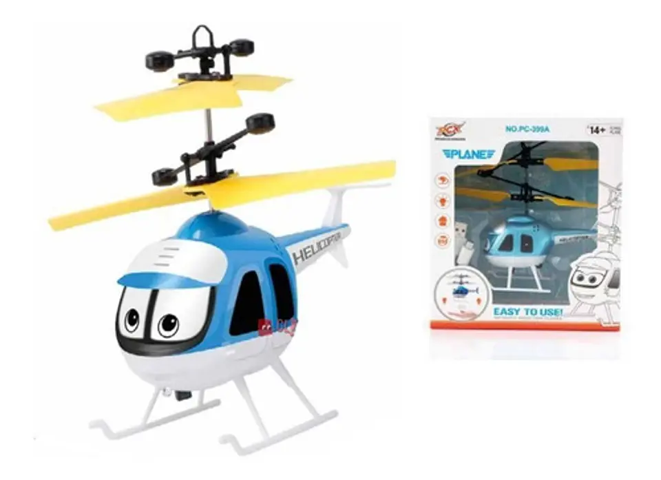 Helicóptero Con Iluminación Led Y Control Sensor - Ps 2