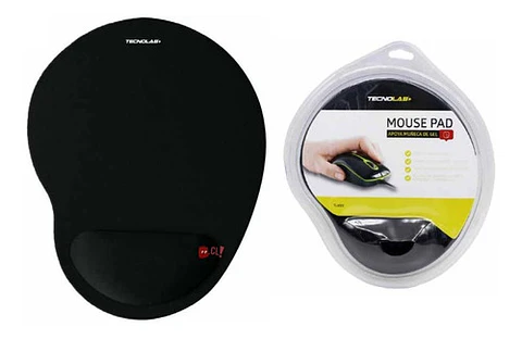 Mouse Pad Con Apoya Muñeca De Gel Negro - Ps