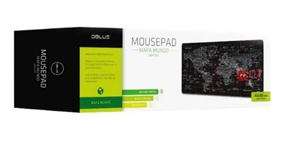 Mouse Pad Gamer Mapa Mundial 90x40cms - Ps 4