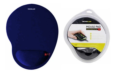 Mouse Pad Con Apoya Muñeca De Gel Azul - Ps