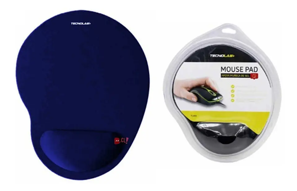 Mouse Pad Con Apoya Muñeca De Gel Azul - Ps 2