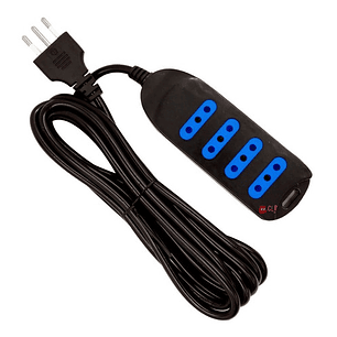 Alargador Eléctrico 5mts Certificado Negro - Ps