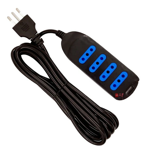 Alargador Eléctrico 5mts Certificado Negro - Ps