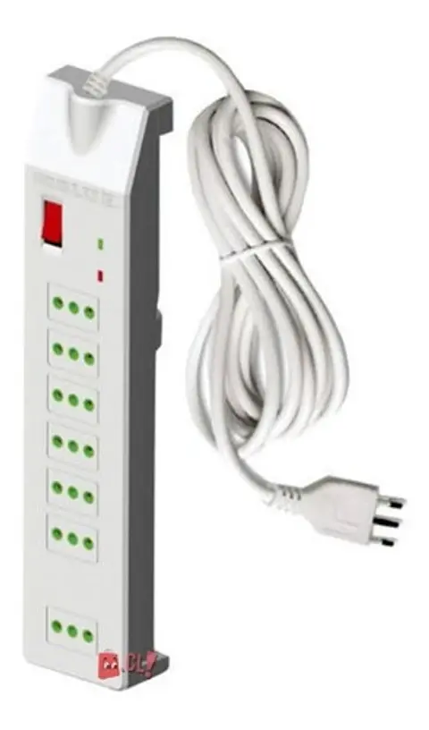 Alargador Eléctrico 7 Entradas 2.1mts Certificado - Ps