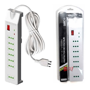 Alargador Eléctrico 7 Entradas 2.1mts Certificado - Ps