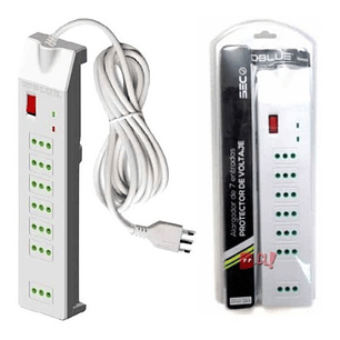 Alargador Eléctrico 7 Entradas 2.1mts Certificado - Ps