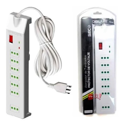 Alargador Eléctrico 7 Entradas 2.1mts Certificado - Ps