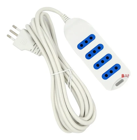 Alargador Eléctrico 3mts Certificado Blanco - Ps
