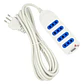 Alargador Eléctrico 3mts Certificado Blanco - Ps - Miniatura 1