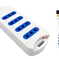 Alargador Eléctrico 3mts Certificado Blanco - Ps - Miniatura 2