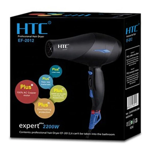 Secador De Cabello Htc Profesional 2200w Azul - Ps
