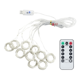 Guirnalda Cortina Luz Led 2mts Cálida Blanca - Ps