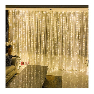 Guirnalda Cortina Luz Led 2mts Cálida Blanca - Ps