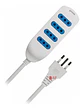 Alargador Eléctrico 5mts Certificado Blanco - Ps - Miniatura 1