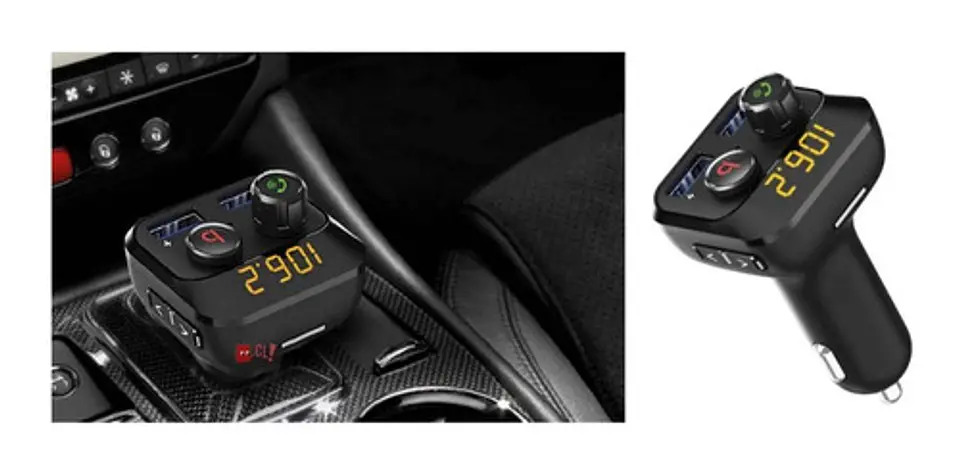 Transmisor Fm Bluetooth 5.0 Auto Con Botón Bass - Ps 2