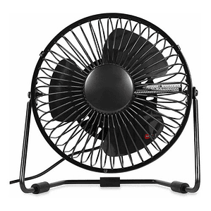 Ventilador Usb Escritorio Reloj Led - Ps