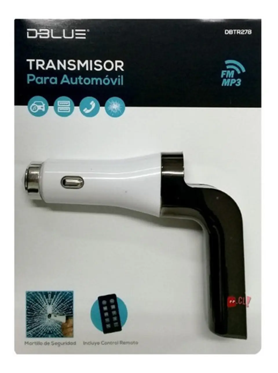 Transmisor Fm Auto Aux Y Usb Con Martillo - Ps 3