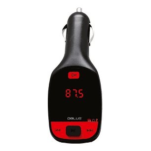 Transmisor Fm Auto Auxiliar Y Usb Auto Negro - Ps