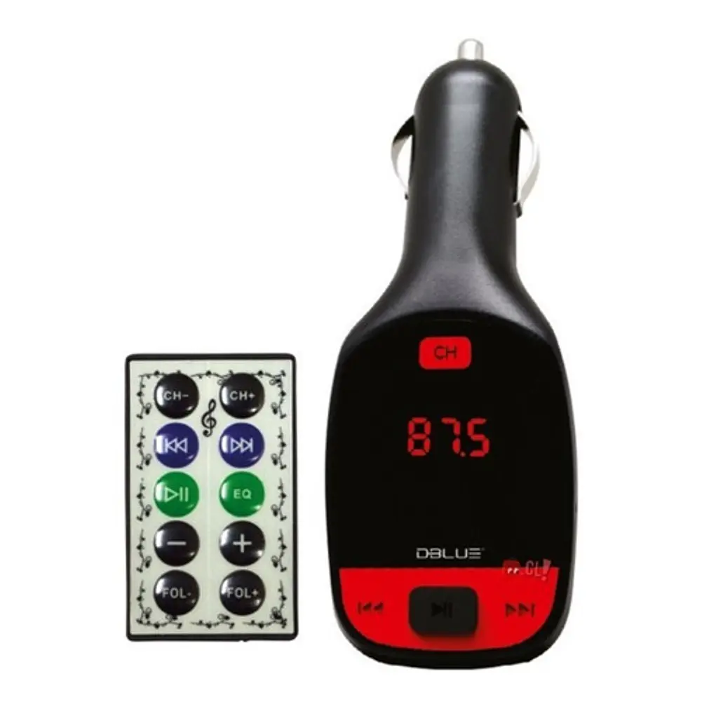 Transmisor Fm Auto Auxiliar Y Usb Auto Negro - Ps 2