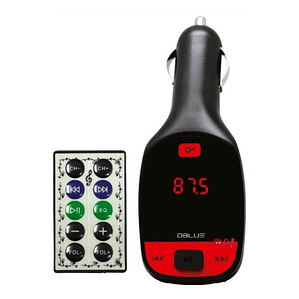 Transmisor Fm Auto Auxiliar Y Usb Auto Negro - Ps