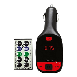 Transmisor Fm Auto Auxiliar Y Usb Auto Negro - Ps