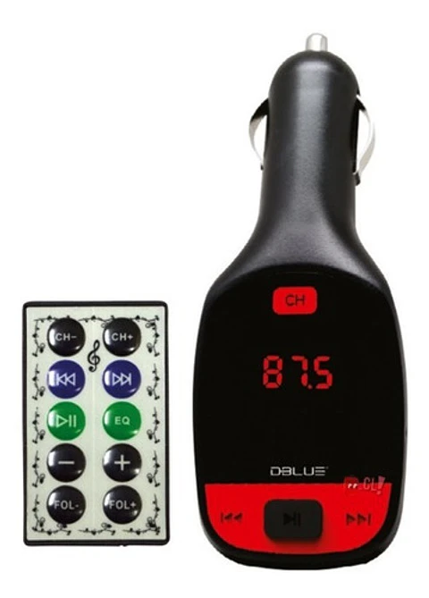 Transmisor Fm Auto Auxiliar Y Usb Auto Negro - Ps