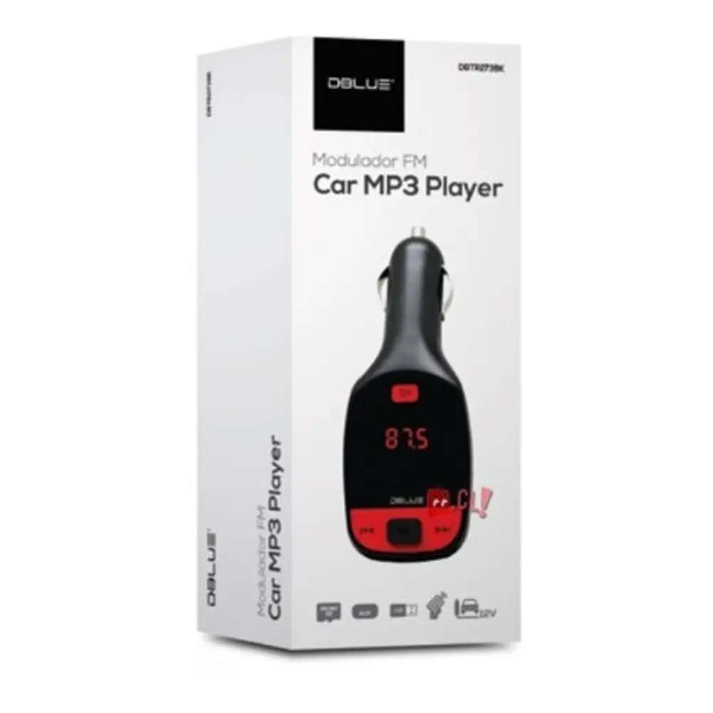 Transmisor Fm Auto Auxiliar Y Usb Auto Negro - Ps 3