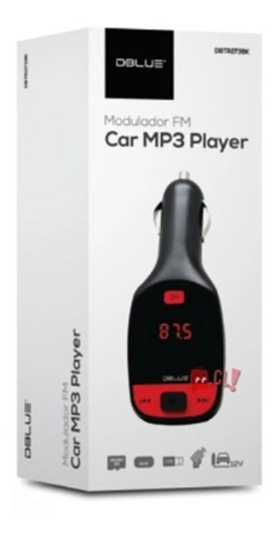 Transmisor Fm Auto Auxiliar Y Usb Auto Blanco - Ps 2