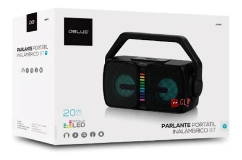 Parlante Bluetooth Portátil Pantalla Led 20w - Ps 4