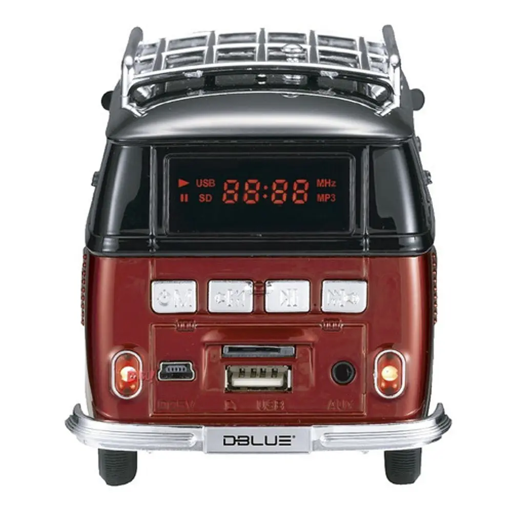 Parlante Diseño Combi Bluetooth Color Rojo - Ps 2