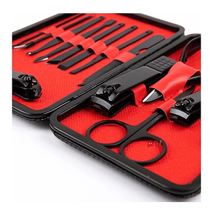 Set Manicure Y Pedicure De 18 Pieza Con Estuche - Ps